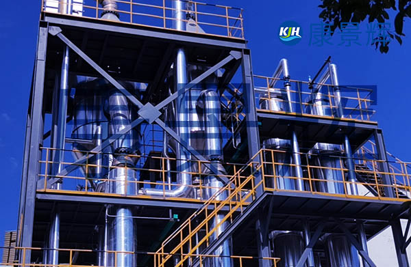 多效降膜蒸發(fā)器可以根據(jù)項目具體情況，選擇雙效、三效、四效、甚至五效的蒸發(fā)結晶系統(tǒng)，具有濃縮比大、粘度覆蓋范圍廣、傳熱效率高的特點